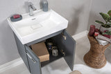 Vita Collection Floating Bathroom Vanity with Ceramic Sink & Mirror