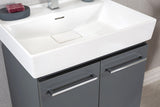 Vita Collection Floating Bathroom Vanity with Ceramic Sink & Mirror