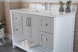 Florin Collection 48 inch Bathroom Vanity with Quartz Countertop and Undermount Ceramic Sink