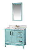 Fabia Collection 36 inch Bathroom Vanity with Quartz Countertop and Undermount Ceramic Sink