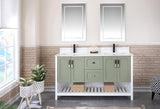 Florin Collection 60 inch Bathroom Vanity with Quartz Countertop and Undermount Ceramic Sink