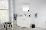 Mila Collection 36 inch Bathroom Vanity with Quartz Countertop and Undermount Ceramic Sink