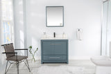 Mila Collection 36 inch Bathroom Vanity with Quartz Countertop and Undermount Ceramic Sink