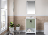 Florin Collection 24 inch Bathroom Vanity with Quartz Countertop and Undermount Ceramic Sink