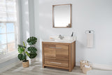 Mila Collection 36 inch Bathroom Vanity with Quartz Countertop and Undermount Ceramic Sink