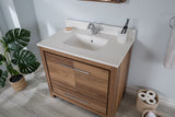 Mila Collection 36 inch Bathroom Vanity with Quartz Countertop and Undermount Ceramic Sink