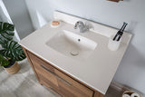 Mila Collection 36 inch Bathroom Vanity with Quartz Countertop and Undermount Ceramic Sink