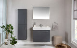 Vita Collection Floating Bathroom Vanity with Ceramic Sink & Mirror